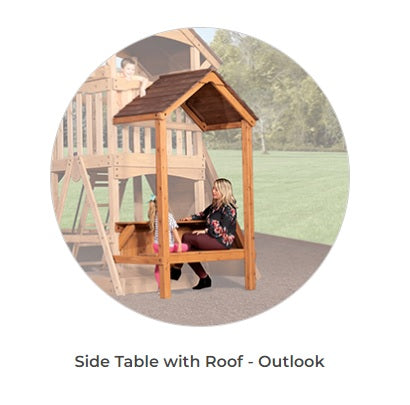 Olympian Outlook XL 2B Wooden Swing Set by Backyard Adventures