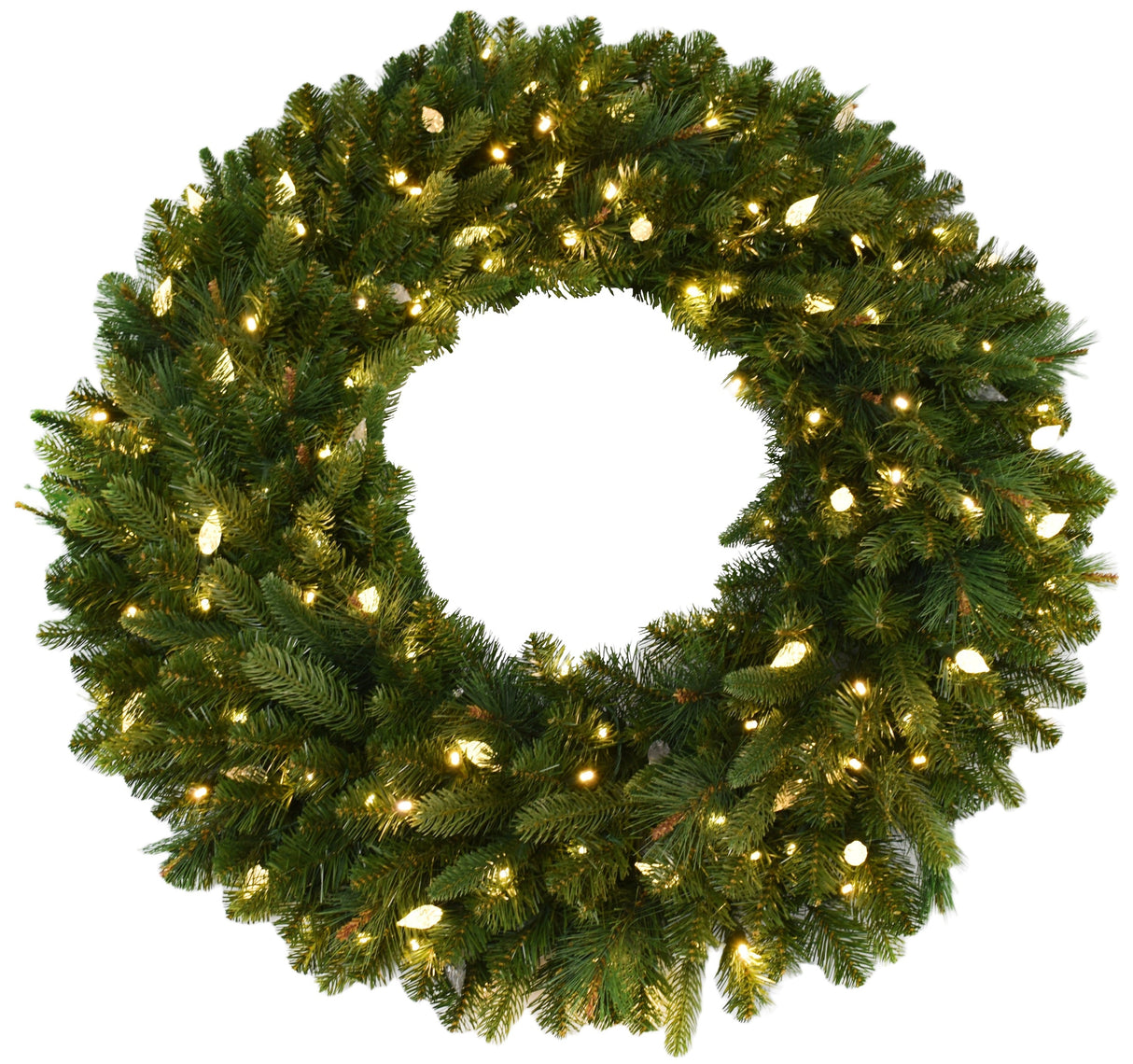 36" Winchester Pine Wreath Pre-Lit with C6 Designer Steady Lights