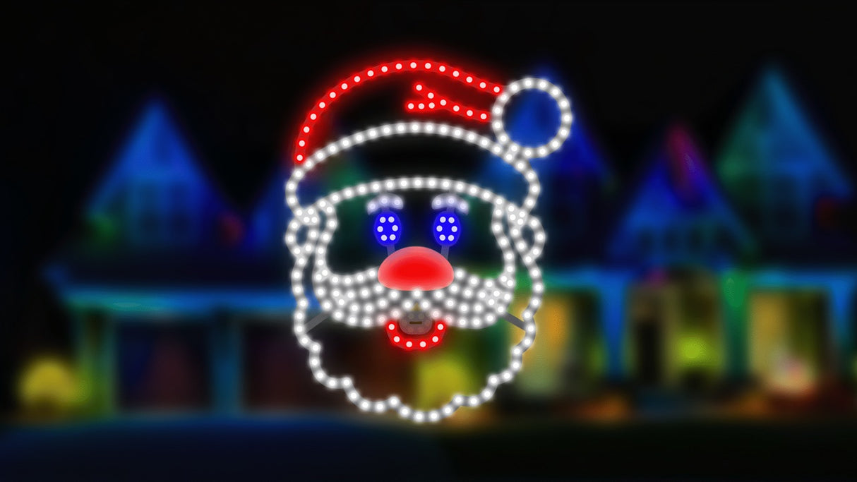 LED singing Santa decoration.