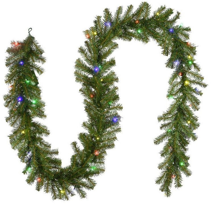 9' Canadian Pine Pre-Lit Artificial Garland