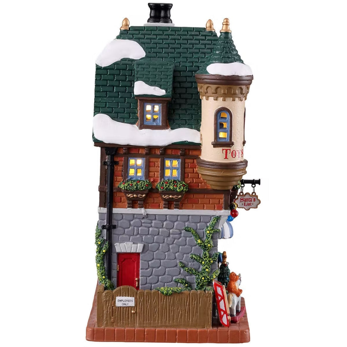 Lemax Caddington Village Lighted Building: Santa's List Toy Shop #15798