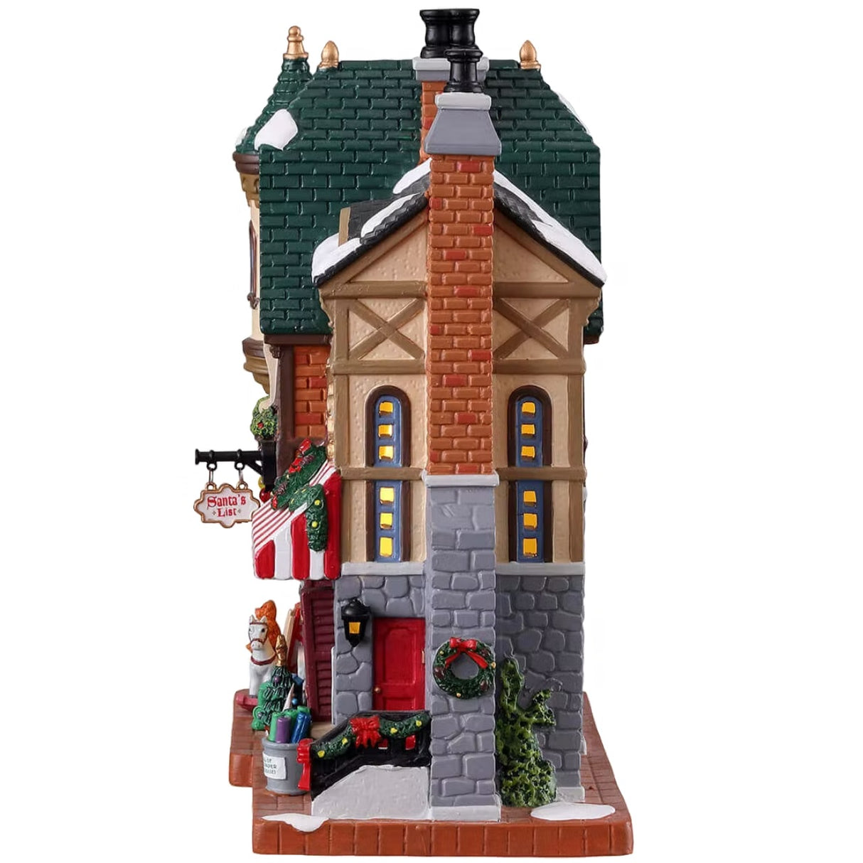 Lemax Caddington Village Lighted Building: Santa's List Toy Shop #15798
