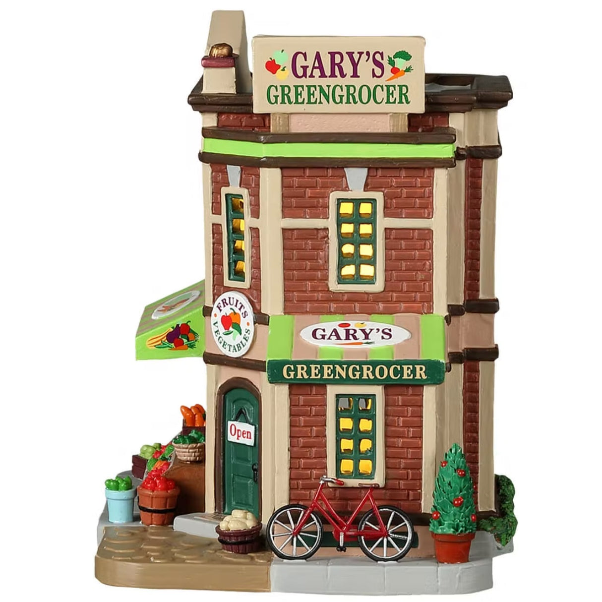 Lemax Caddington Village Lighted Building: Gary's Greengrocer #25886