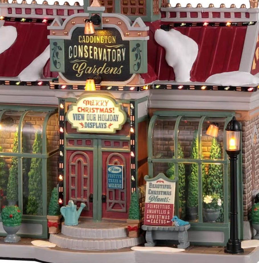 Lemax Caddington Village Lighted Building: Caddington Conservatory Gardens #25867