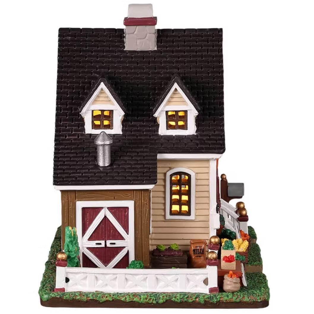 Lemax Harvest Crossing Lighted Building: Roy's Organics #25914