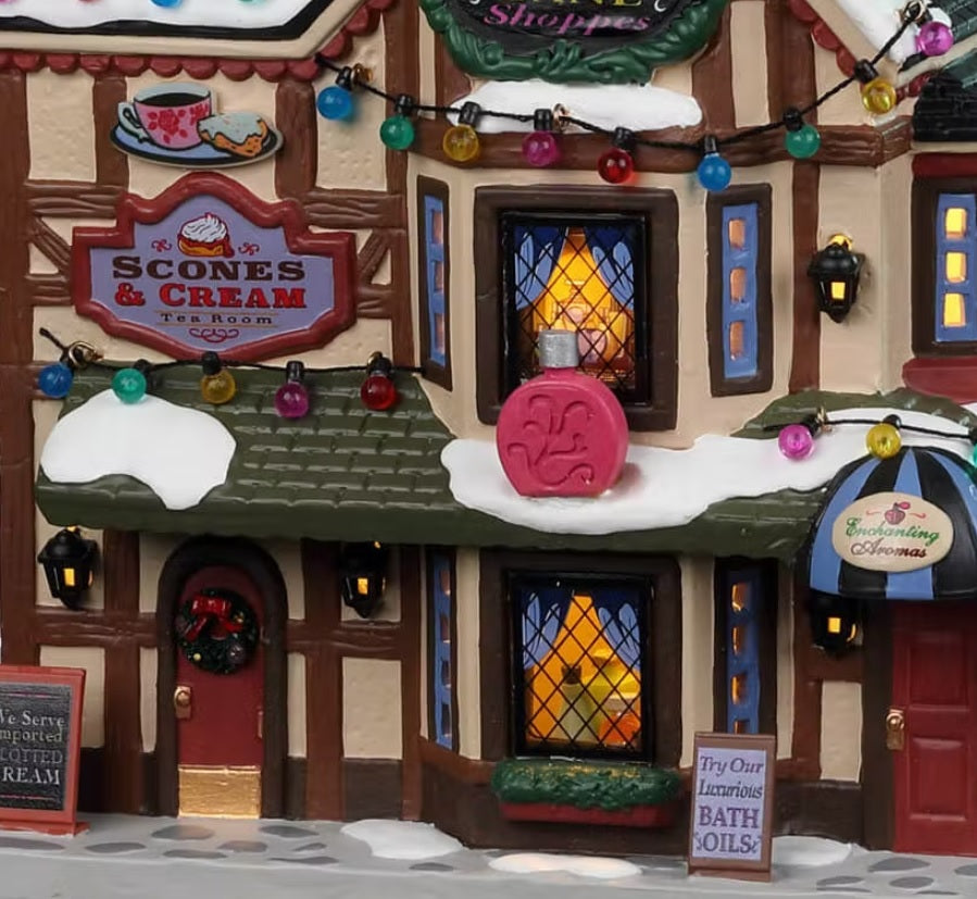 Lemax Caddington Village Lighted Building: Penny Lane Shoppes #25875