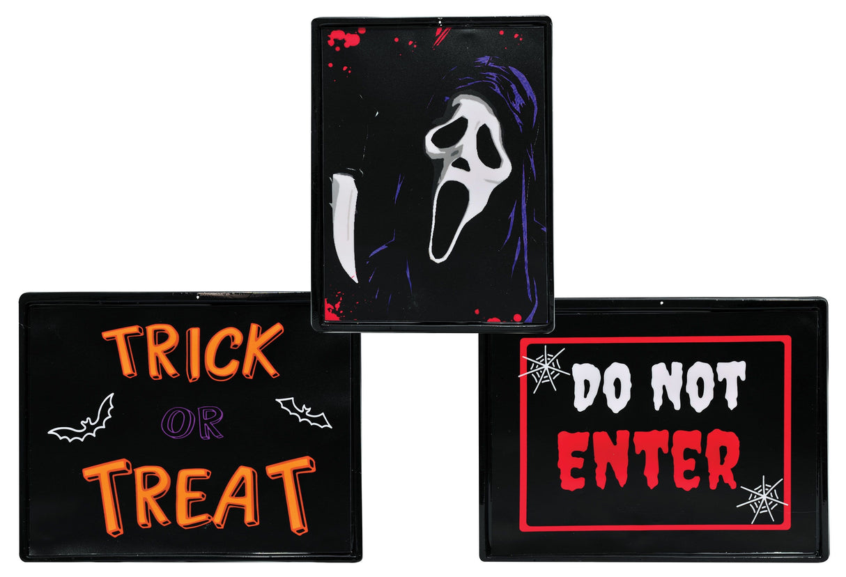 Neon Bright Light Up Halloween Signs