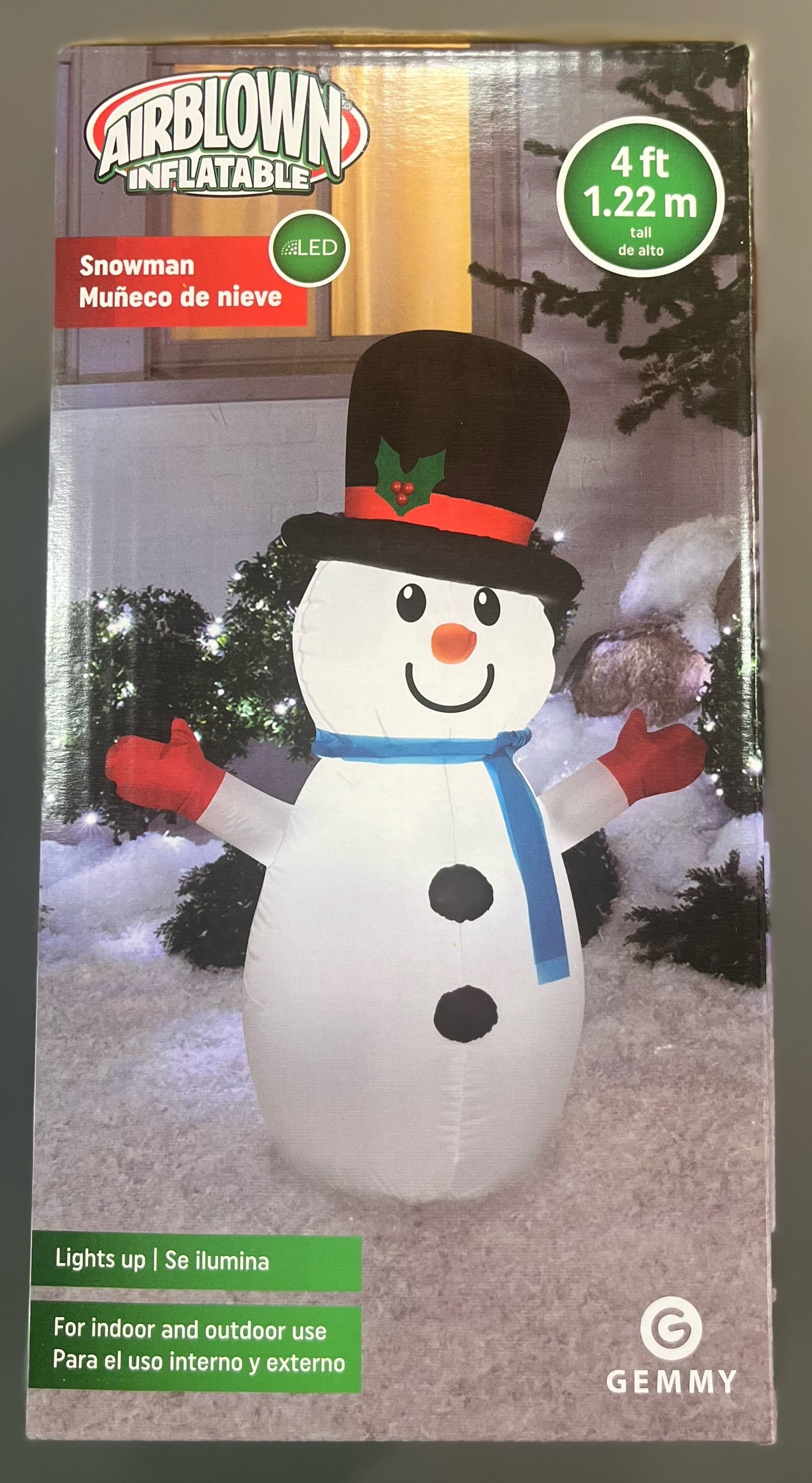 4' Airblown® Smiling Snowman Inflatable