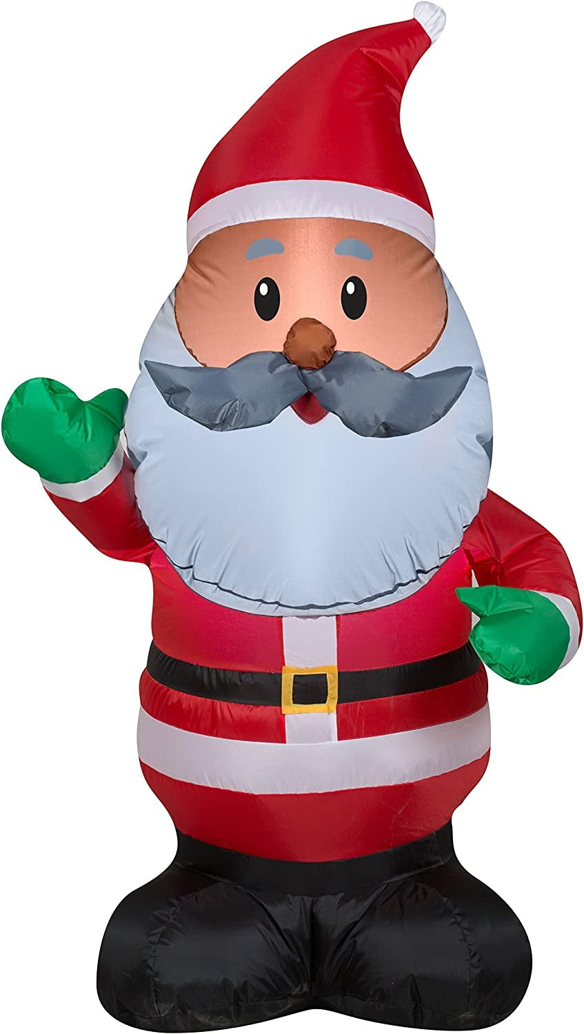 4' Airblown® Inflatable African American Santa