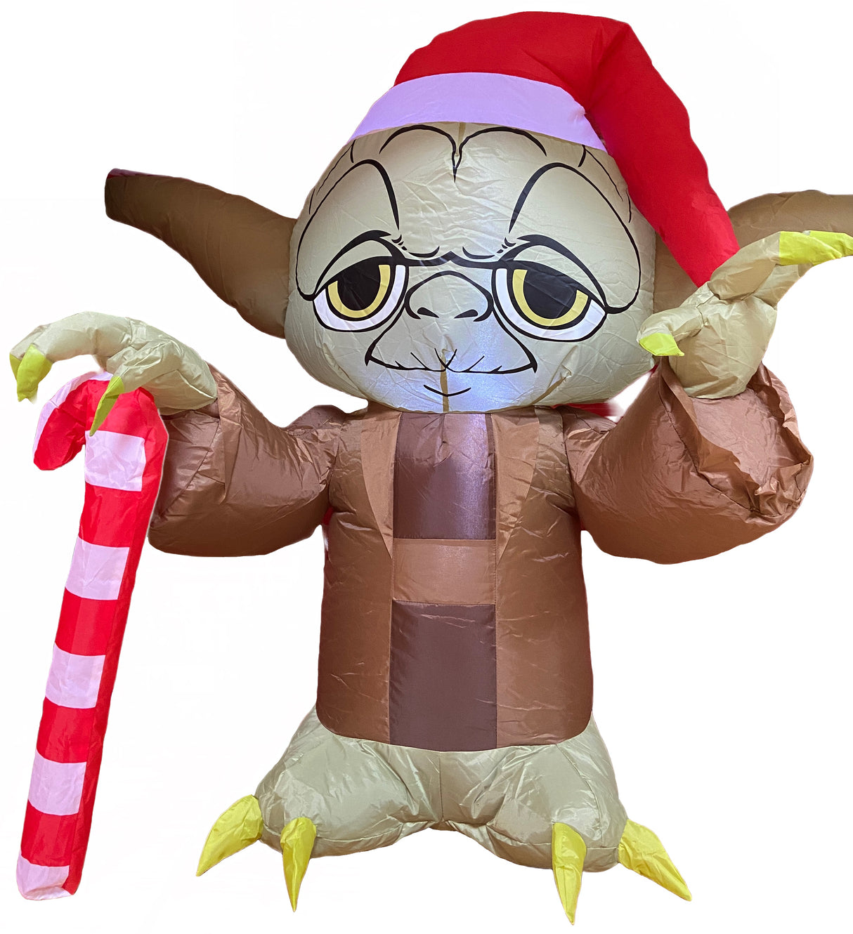 3' Airblown® Yoda with Santa Hat Star Wars Christmas Inflatable