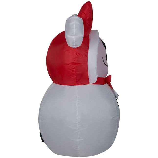 3.5' Airblown® Snowman Minnie Mouse Christmas Inflatable