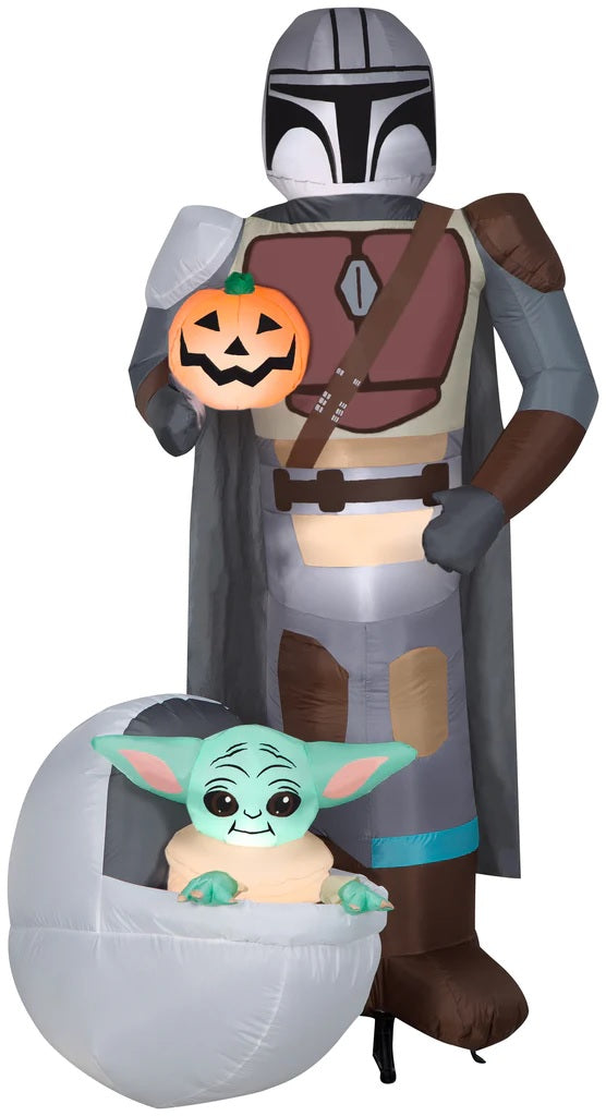 6.5' Airblown® The Mandalorian and Grogu™ in Pod Halloween Inflatable