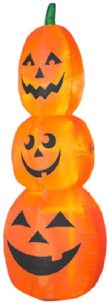 7' Airblown® LED Pumpkin Stack Halloween Inflatable