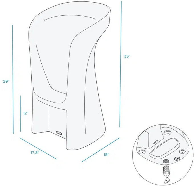 Signature in-Pool Barstool from Ledge Lounger