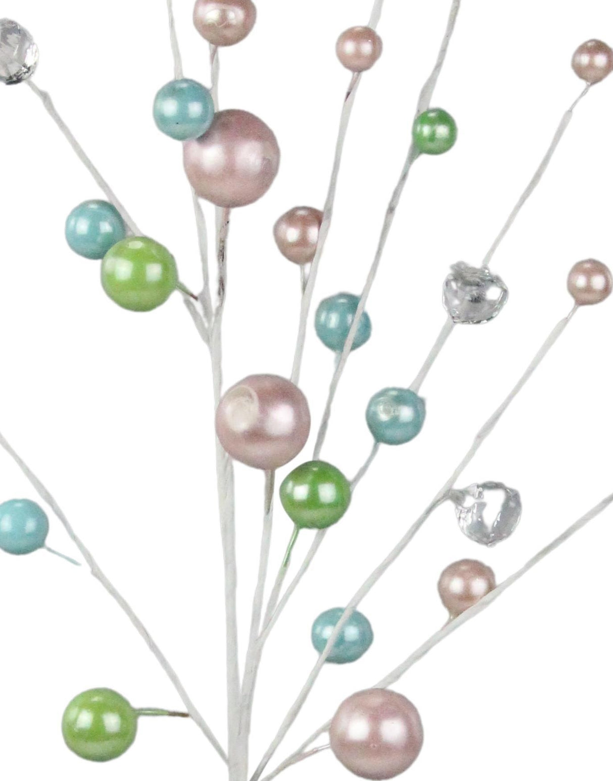 25" Metallic Pearl Ball Pick Spray