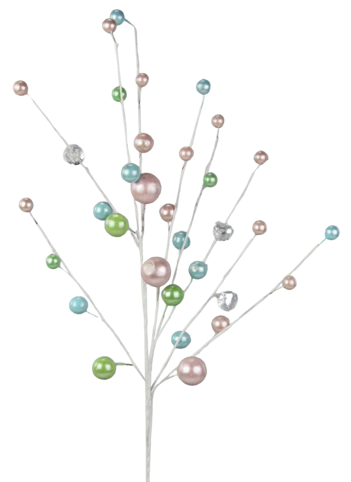 25" Metallic Pearl Ball Pick Spray