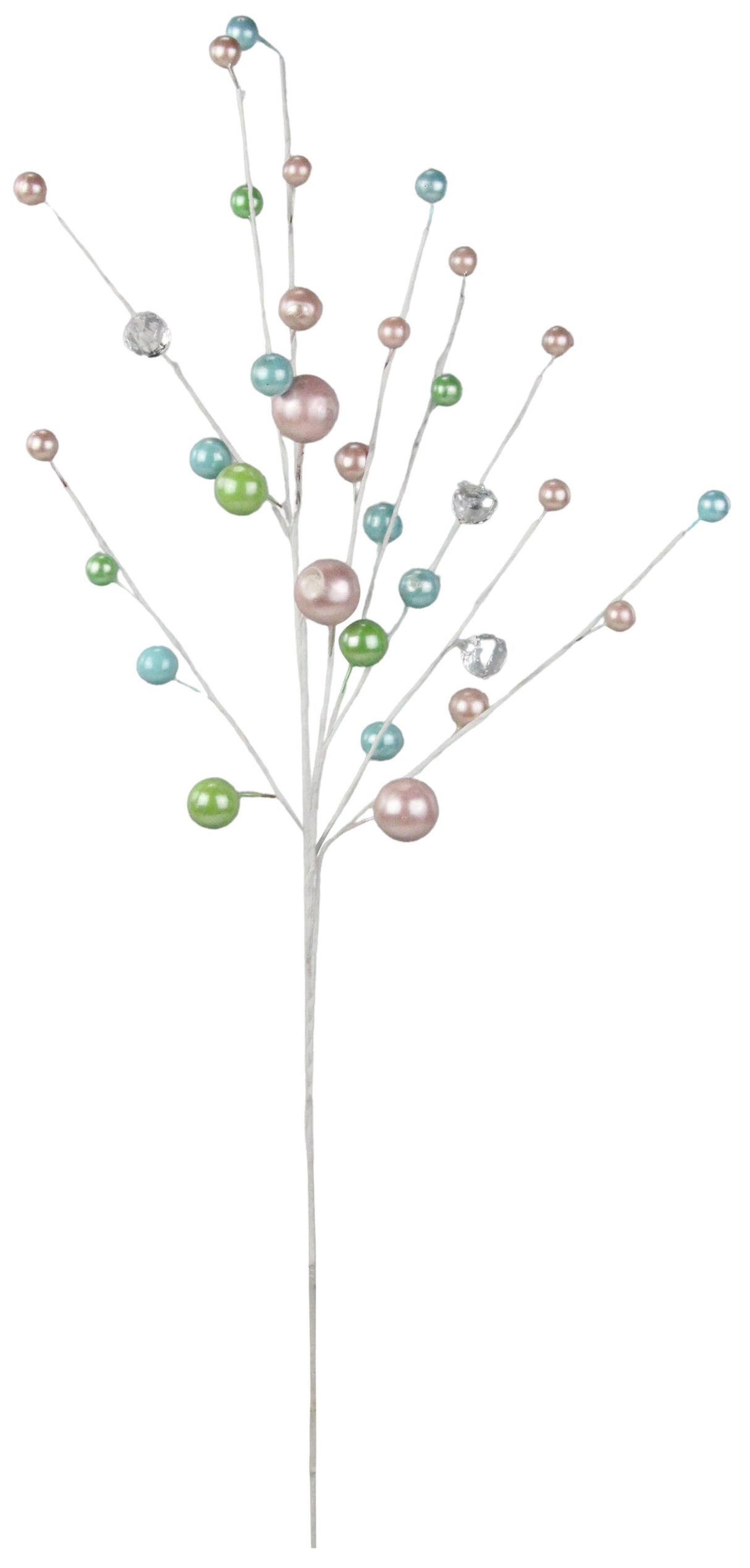 25" Metallic Pearl Ball Pick Spray