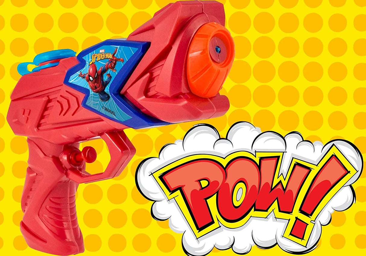 A Spiderman themed water gun.