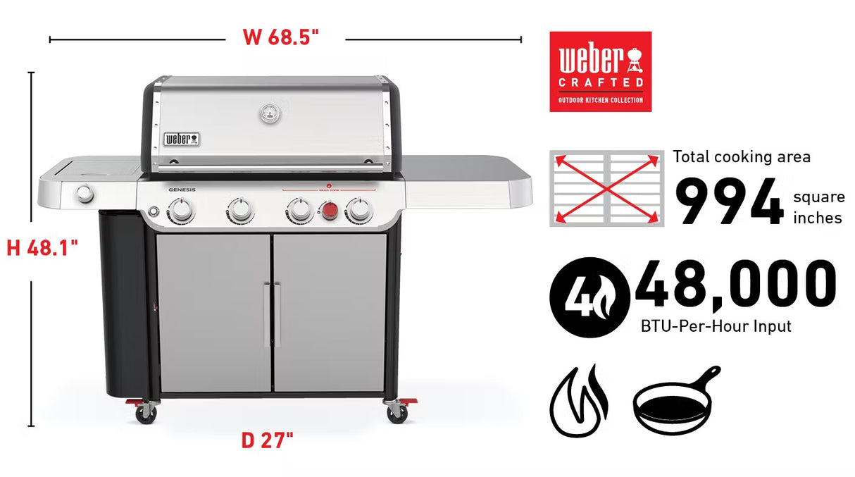 Weber Genesis S-435 Stainless Steel Grills