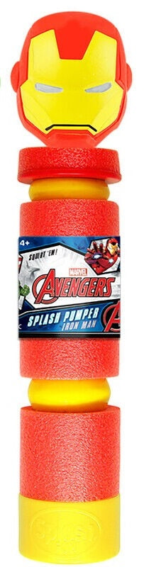 A water pumper squirt gun. One is Spiderman themed. One is The Hulk themed. One is Iron Man themed.