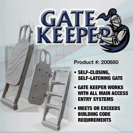 Main Access Gate Keeper Pool Step Safety System
