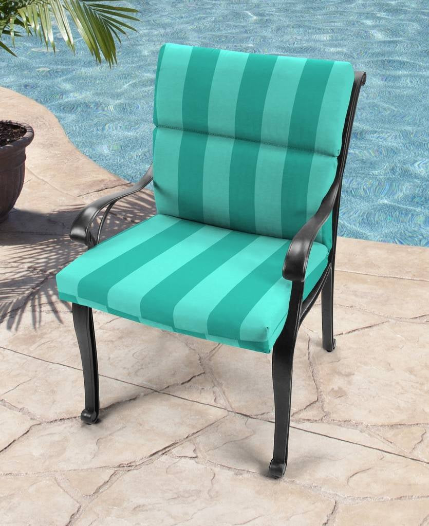 Stripe Lagoon Universal Replacement Chair Cushion 851/9702