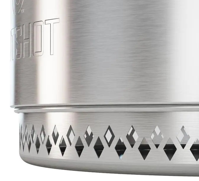 HotShot Traveler Portable Low Smoke 15" Round Wood-Burning Fire Pit with Carry Bag