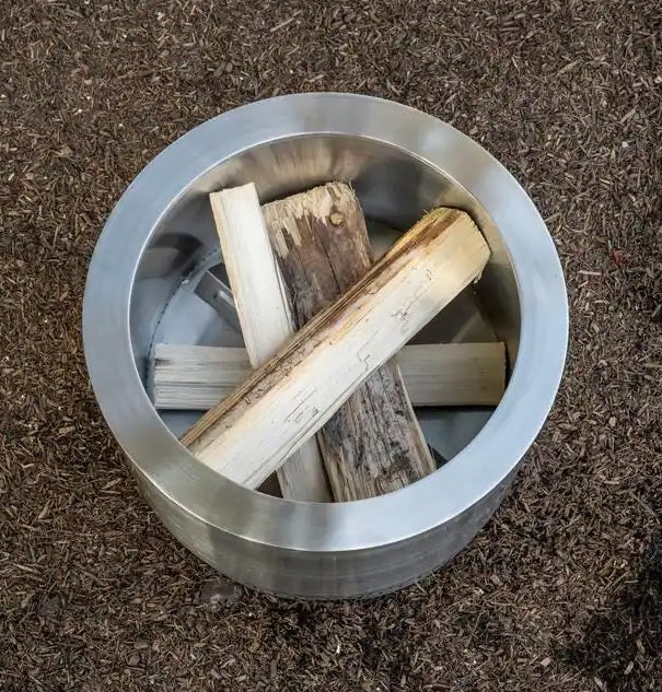 HotShot Explorer Portable Low Smoke 19.5" Round Wood-Burning Fire Pit with Carry Bag