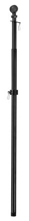 Weather Safe Black Iron Extendable Flag Pole