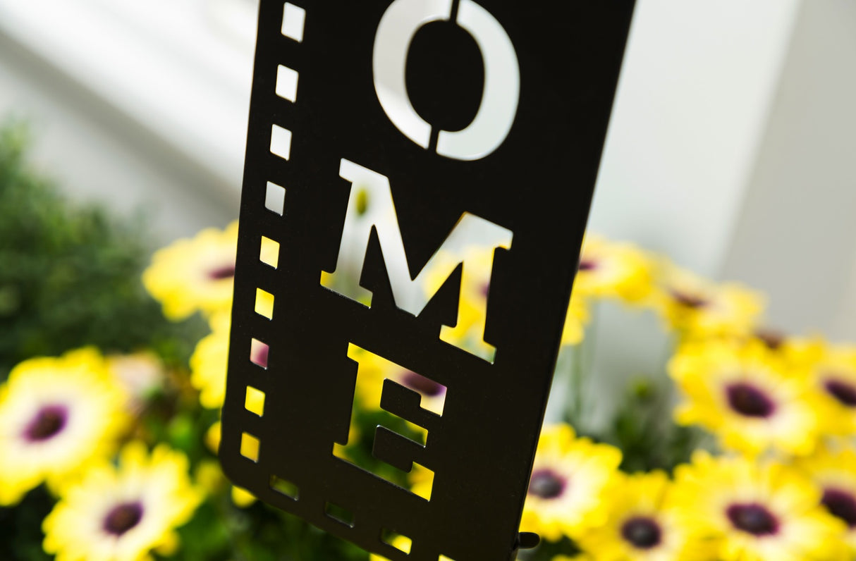 Welcome Laser Cut Garden Flag Stand