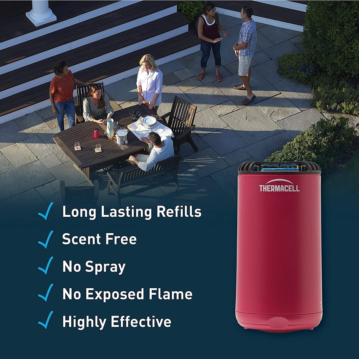 Magenta Thermacell Patio Shield Mosquito Repeller