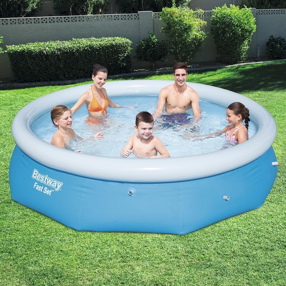 Bestway Fast Set 10’ x 26” Round Inflatable Pool Set