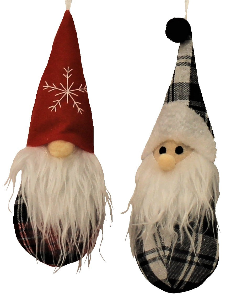 Plush Winter Gnome Ornaments