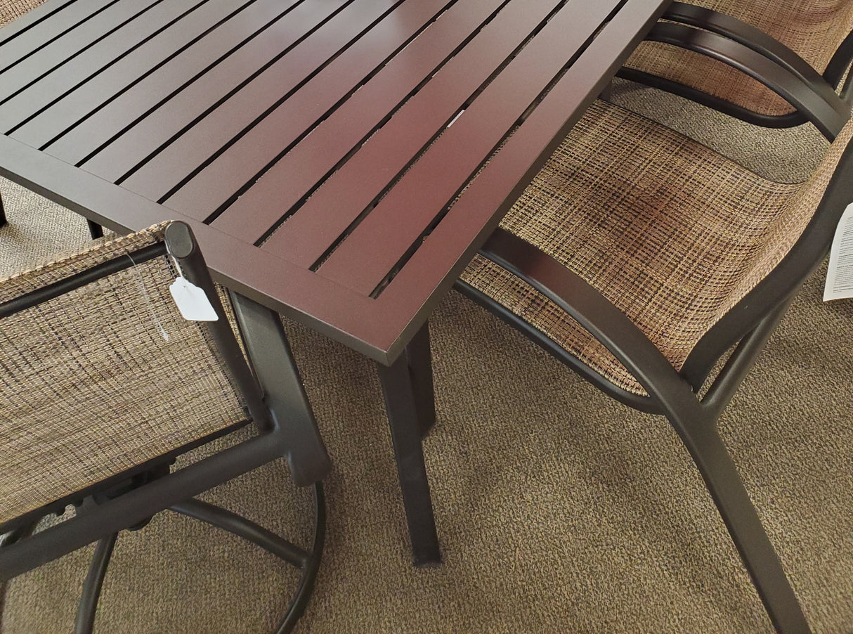 Dublin Brown Sling Patio Dining Sets