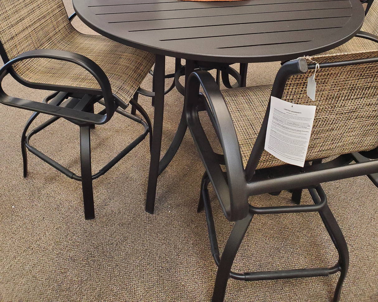 Dublin Brown High Dining Balcony Set
