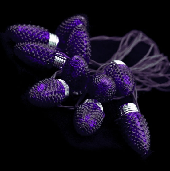 Halloween Classic Orange/Purple Bulb Light String