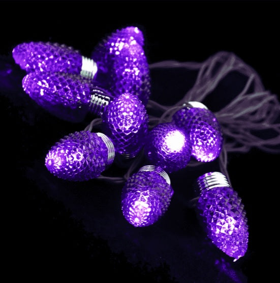 Halloween Classic Orange/Purple Bulb Light String