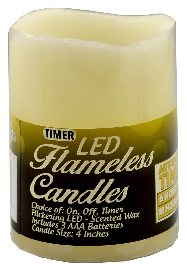 Vanilla Scented LED Pillar Candle