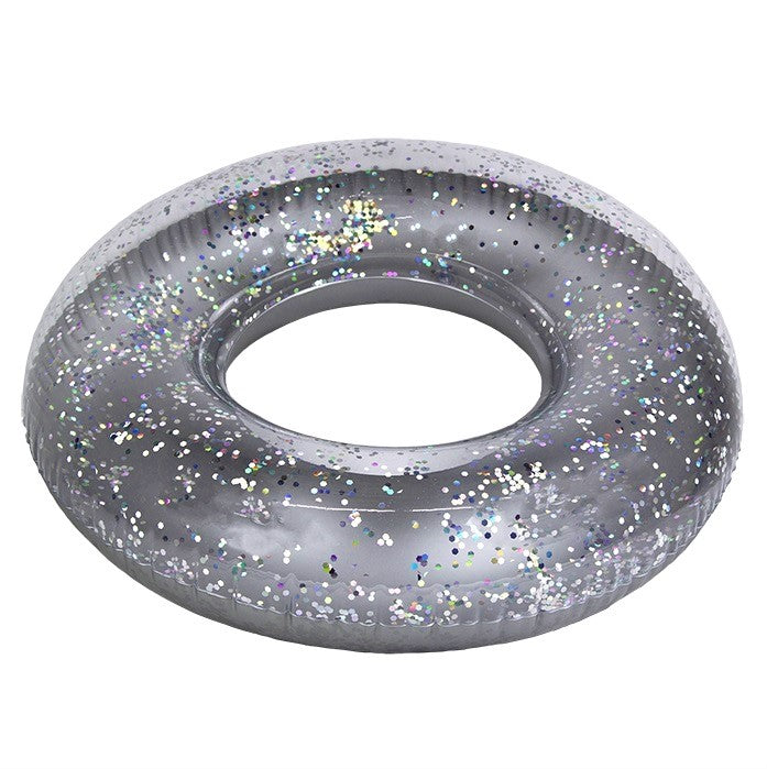 Poolmaster's 36" Silver Inflatable Glitter Swim Tube