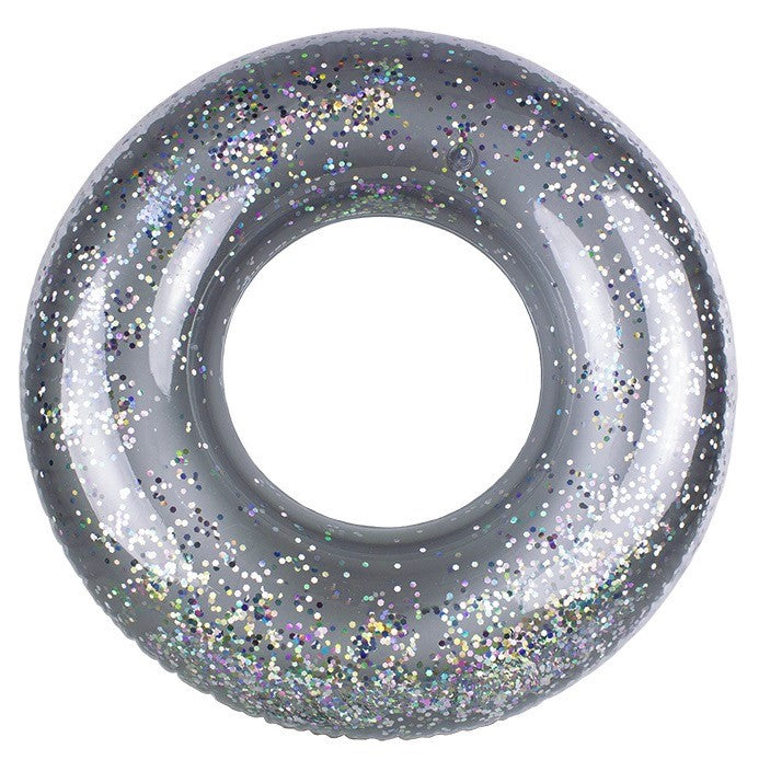 Poolmaster's 36" Silver Inflatable Glitter Swim Tube