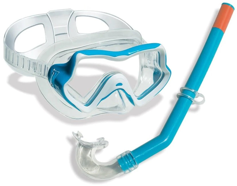 Swim goggle mask and snorkel.