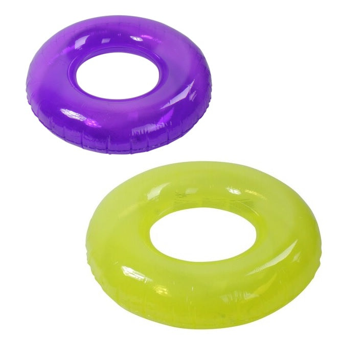 Inner tube for kids. There are two color options: Yellow or Purple.