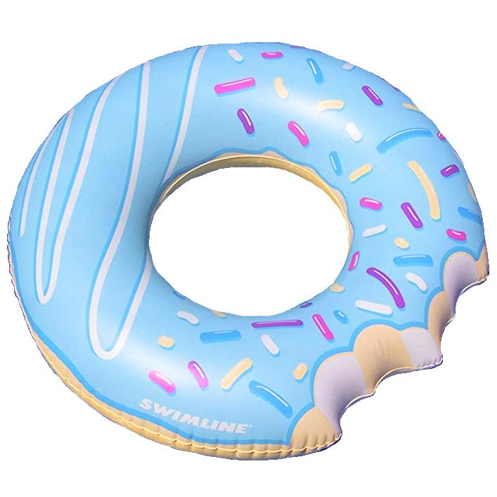 Swimline's Blue Sprinkled Donut Ring Pool Float