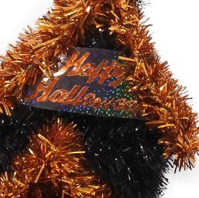3D Tinsel Halloween House Tabletop Decoration