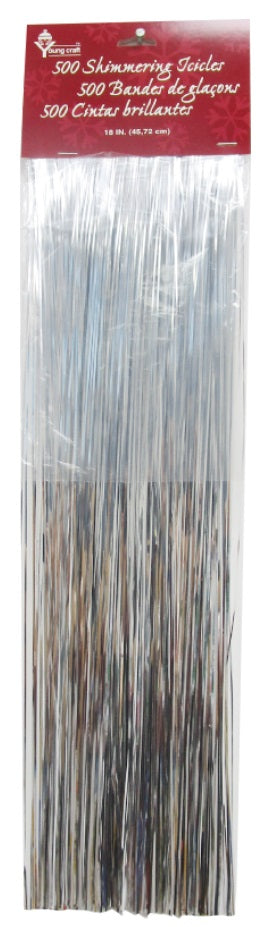500 Shimmering Silver Icicles