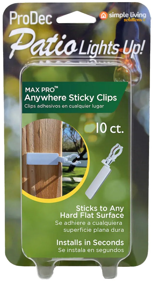 Set of 10 MAX PRO Anywhere Sticky Clips