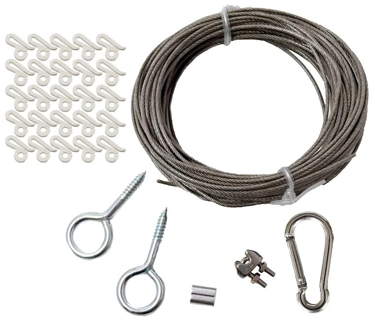 ProDec 40 ft. Cable Wire Patio Light Kit