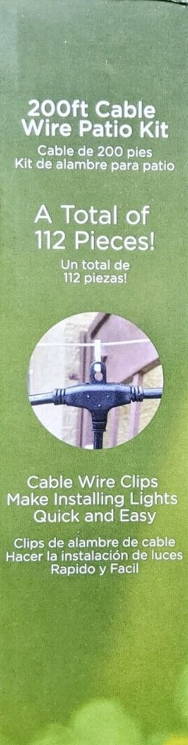 ProDec 40 ft. Cable Wire Patio Light Kit