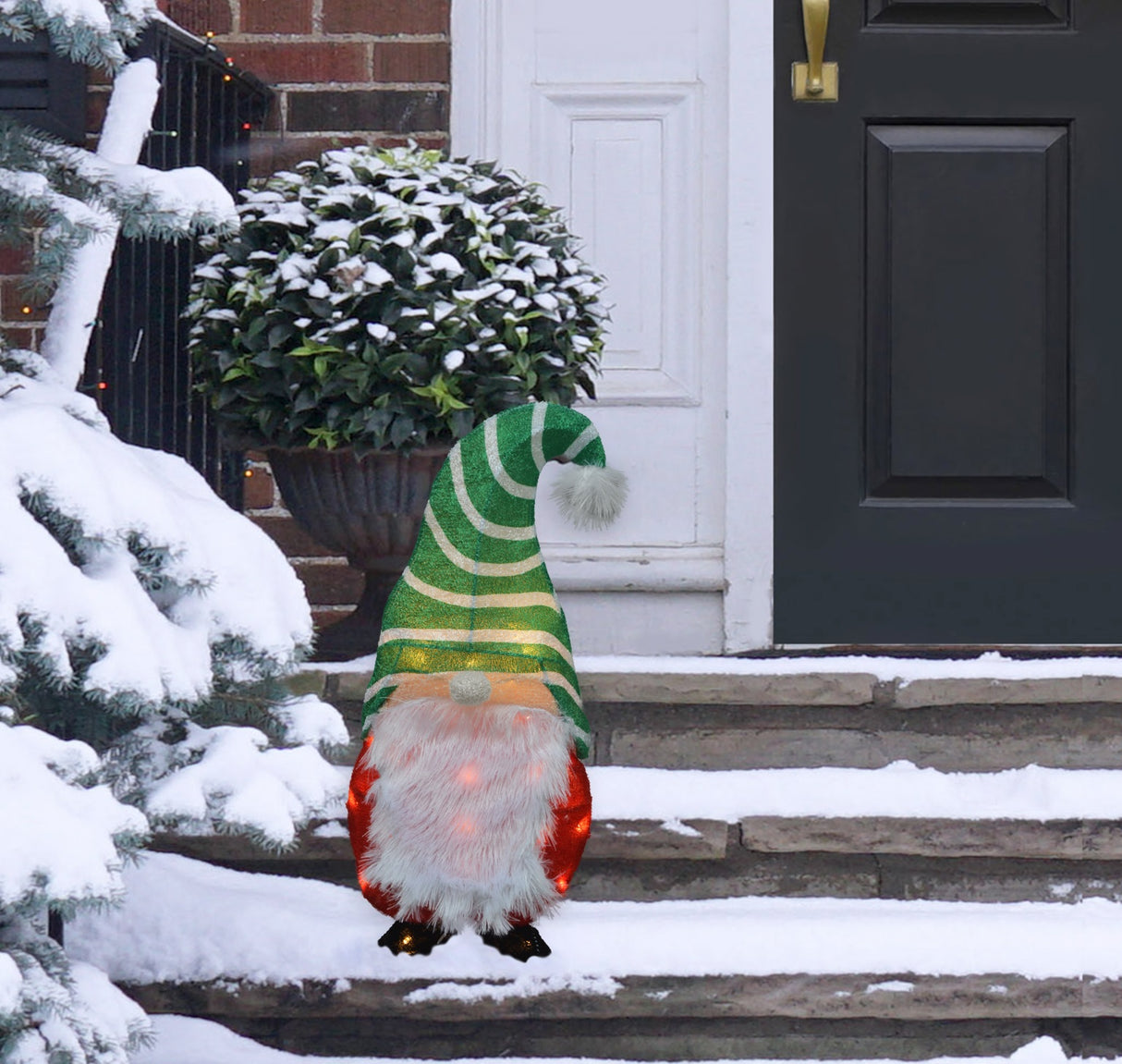 Pre-Lit 3D Gnome Outdoor Yard Decor