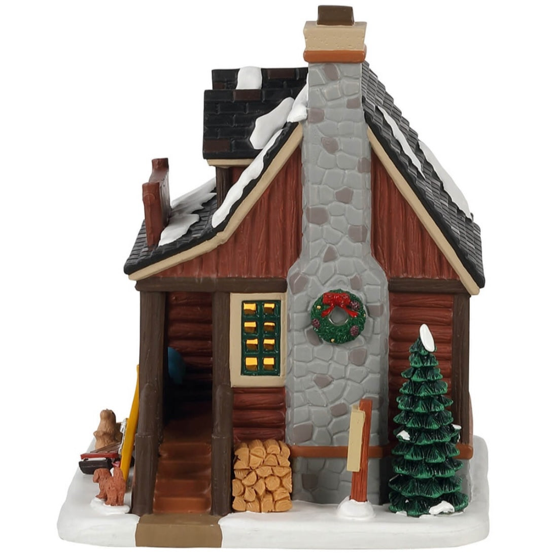 Lemax Vail Village Lighted Building: Our Family Ski Cabin #15748